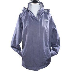 North Face Jacket Womens Large Purple HyVent Hooded venture Snow Ski Coat